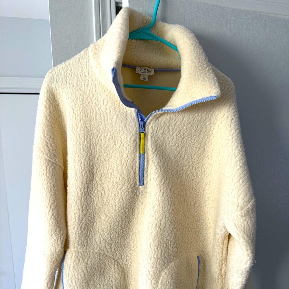 Vintage JCrew cream fleece